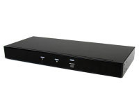 Startech.com Conmutador KVM USB Monitor Quad DVI de Doble Enlace de 2 puertos con Audio y Concentrador   (SV231QDVIUA)